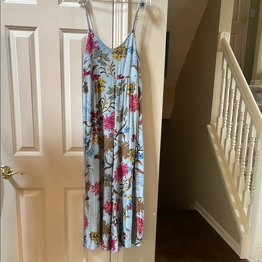 Natural Life Blue crinkle print Romper, XS